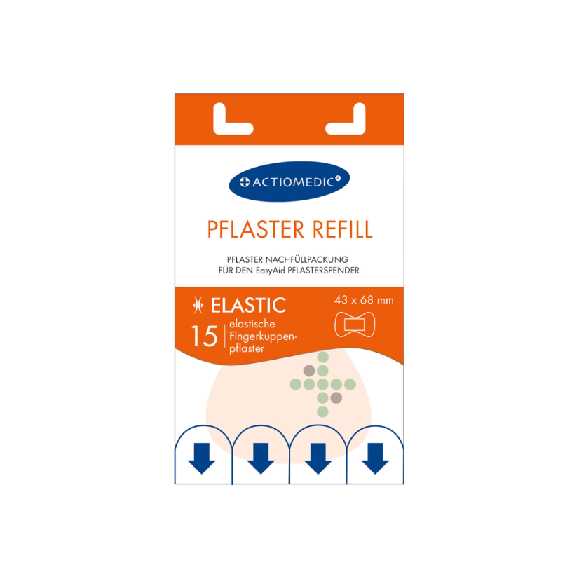Actiomedic Elastická sada náplastí na prsty, 15 ks