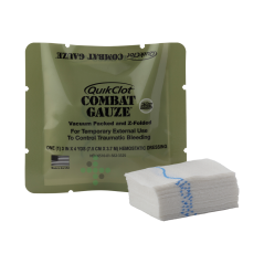 QuikClot Combat Gauze - składana gaza wojskowa