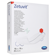 Zetuvit 10x10 cm, 25 ks - sterilný kompres