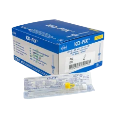 Intravenózní kanyla s portem 24G, žlutá, 50 ks