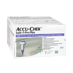 ACCU-CHEK SAFE-T-PRO PLUS lancety do pobierania próbek, 200 szt.