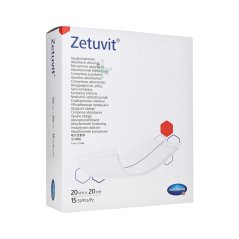 Zetuvit 20x20 cm, 15 ks - sterilní obklad