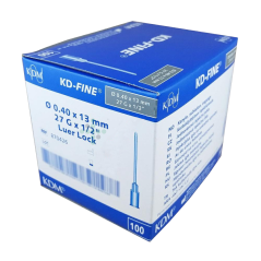 Jednorázová ihla 27G x 1 1/2" sivá, 100 ks