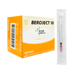 Strzykawka insulinowa 1 ml 29G, odłączana igła