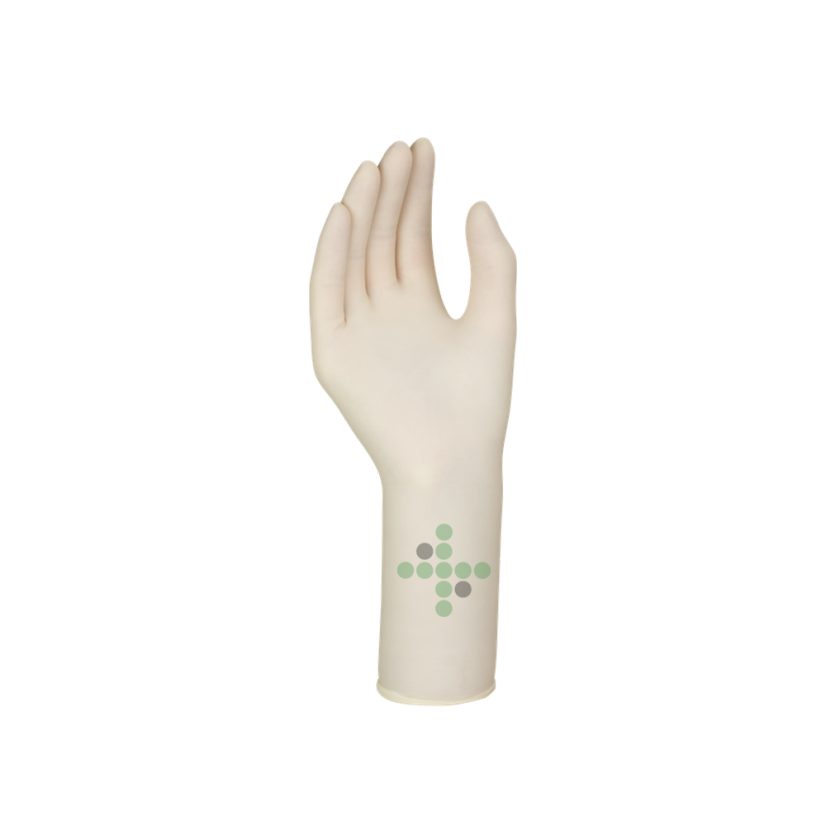 Latexové rukavice Handsafe, bez pudru 8,5, 1 ks