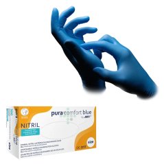 Pura Comfort Blue nitrilové rukavice, 100 ks
