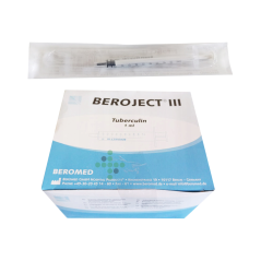 Tuberkulinová stříkačka 1ml - bez jehly, 100 ks