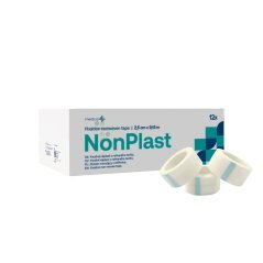 NonPlast náplast netkaný textil 2,5cmx9,15m -12 ks