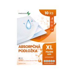 Inkontinenčná podložka 70x180 cm, superabsorbent
