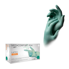 Rukavice latexové ALOE VERA-100 ks, viac veľkostí