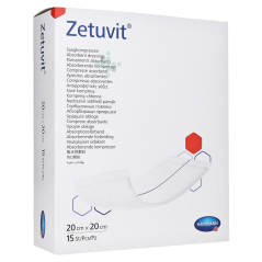 Zetuvit 20x20 cm, 15 ks - sterilný kompres