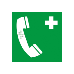 Samolepicí štítek „Nouzový telefon“