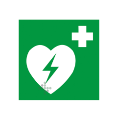 Nálepka "Defibrilátor"