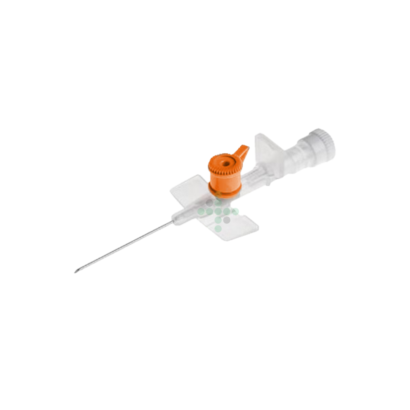 Intravenózní kanyla s portem 14G, oranžová - 1 ks