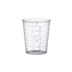 PP Kubek lekarski 30 ml, dzielony - różne kolory